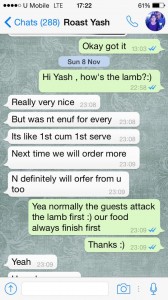 roast lamb testimonial